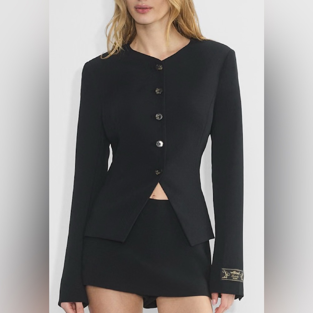 Wilfred Black Blazer Tailored Suit Jacket